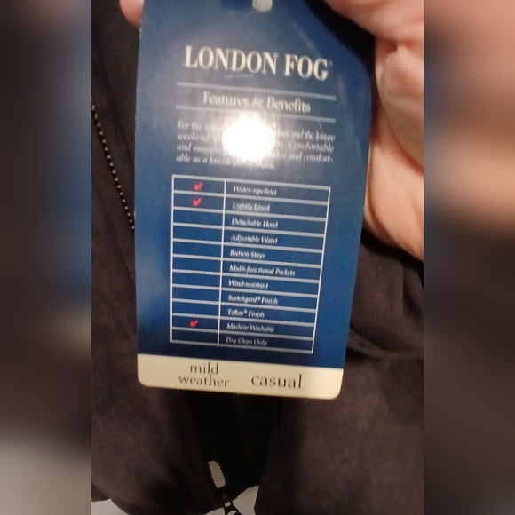 London Fog Jacket Womens Medium NWT Water Repellant Quality Casual - Picture 7 of 7